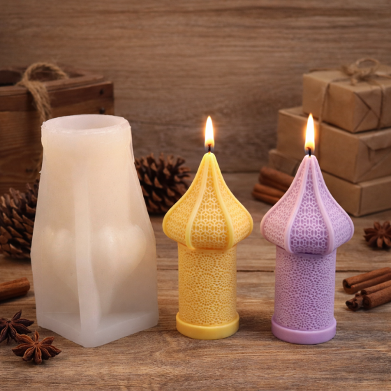 Tapered Spire Silicone Candle Mold