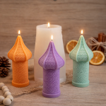 Tapered Spire Silicone Candle Mold