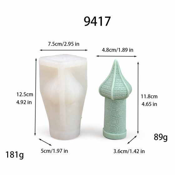 Tapered Spire Silicone Candle Mold