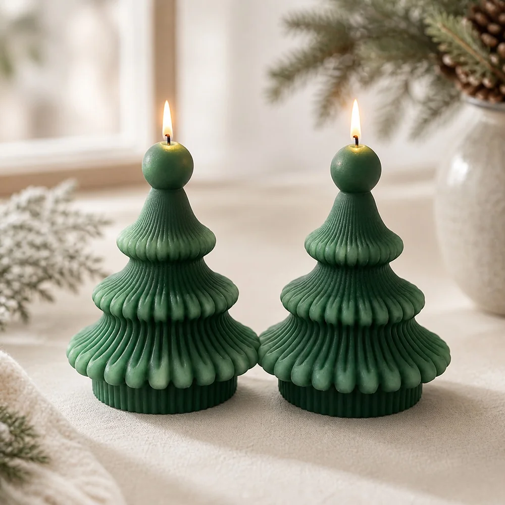 8603L - Christmas Tree Silicone Candle Mold 8603L