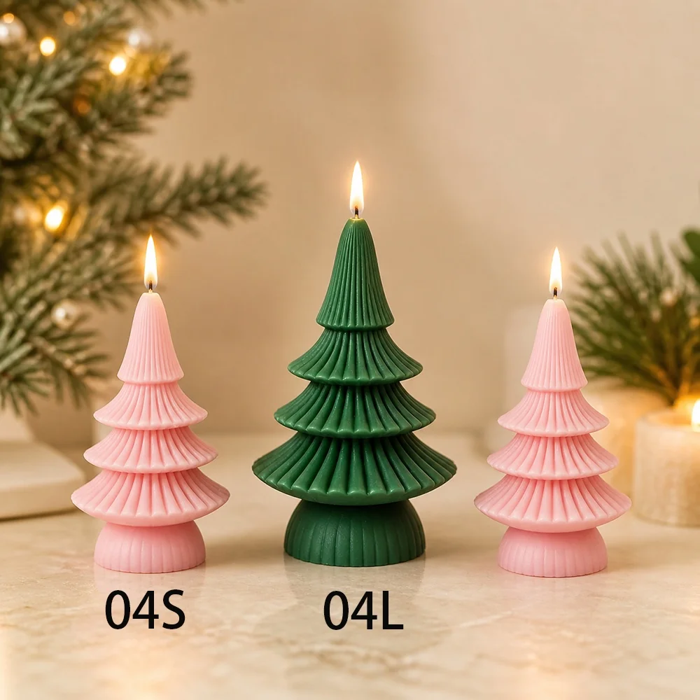 8604S - Christmas Tree Silicone Candle Mold 8604S