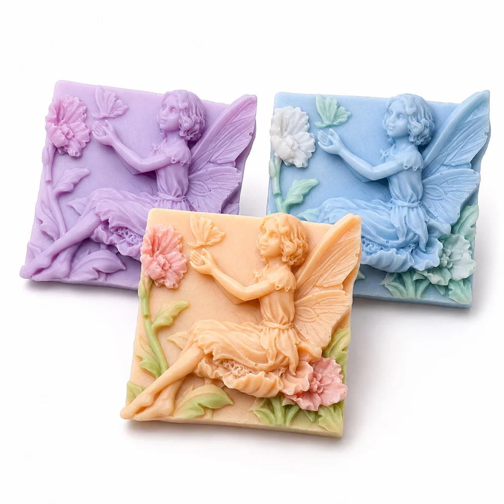 AJ023 - Flower Fairy Silicone Candle Mold AJ023