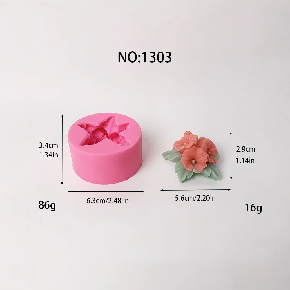 1303-花朵叶片硅胶模具