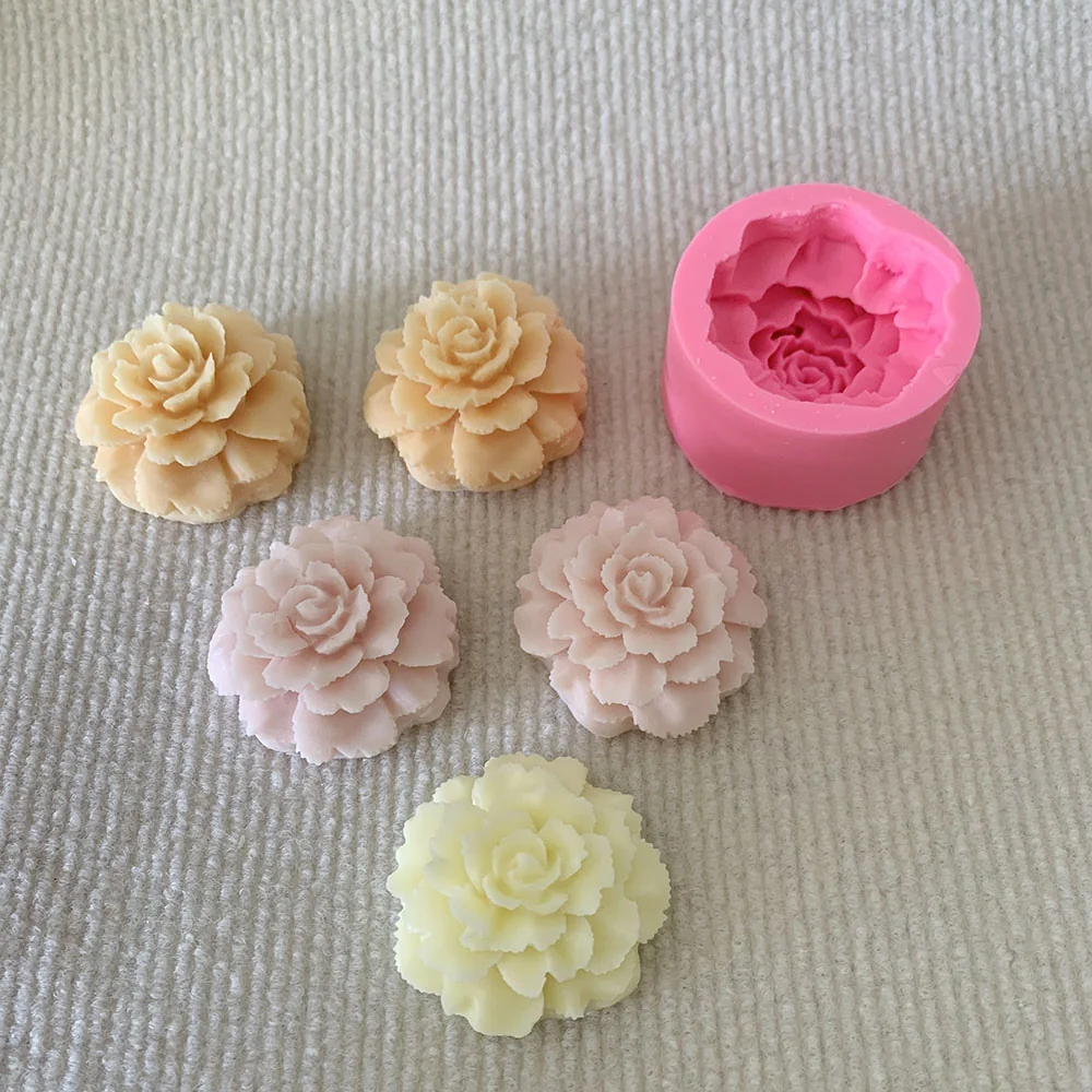 BA008-重瓣花卉硅胶蜡烛模具
