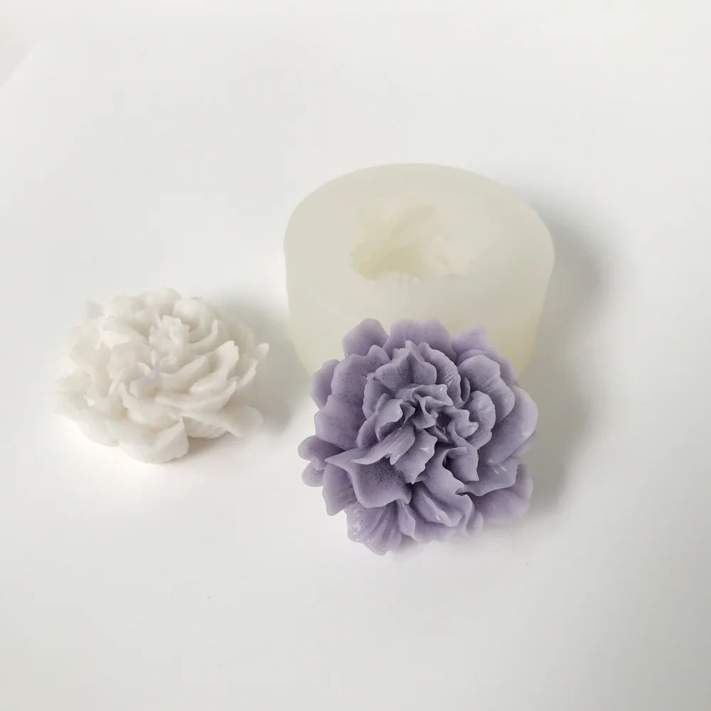 8360-康乃馨硅胶蜡烛模具
