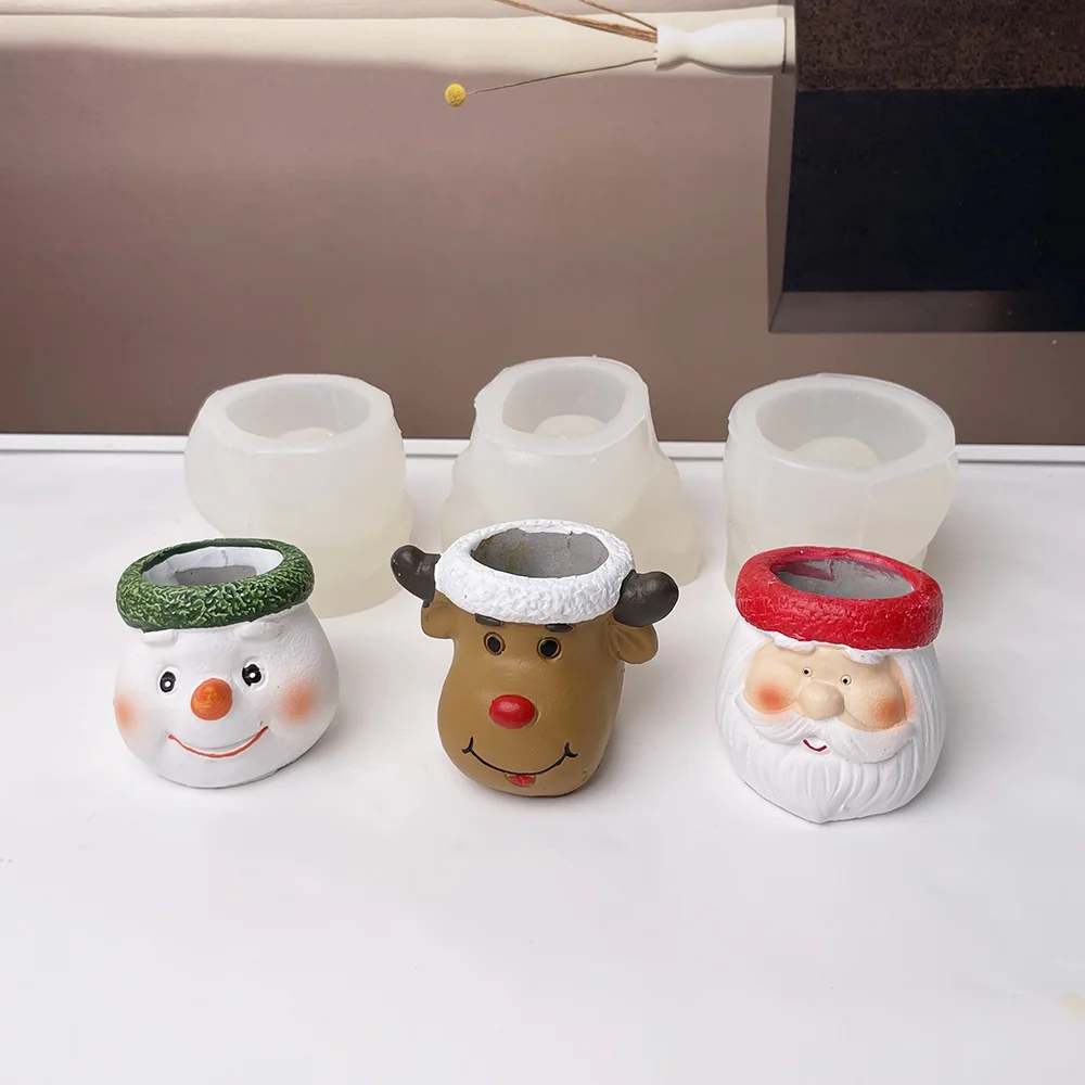 8986-圣诞雪人硅胶模具