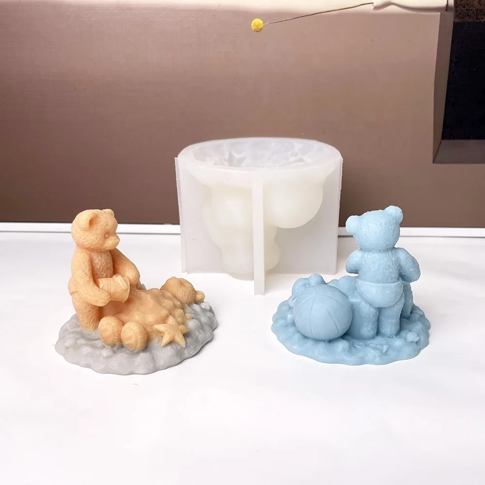 8999-沙滩玩沙小熊模具/