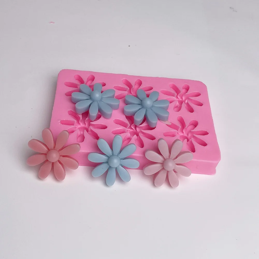 1360-八瓣小花硅胶模具