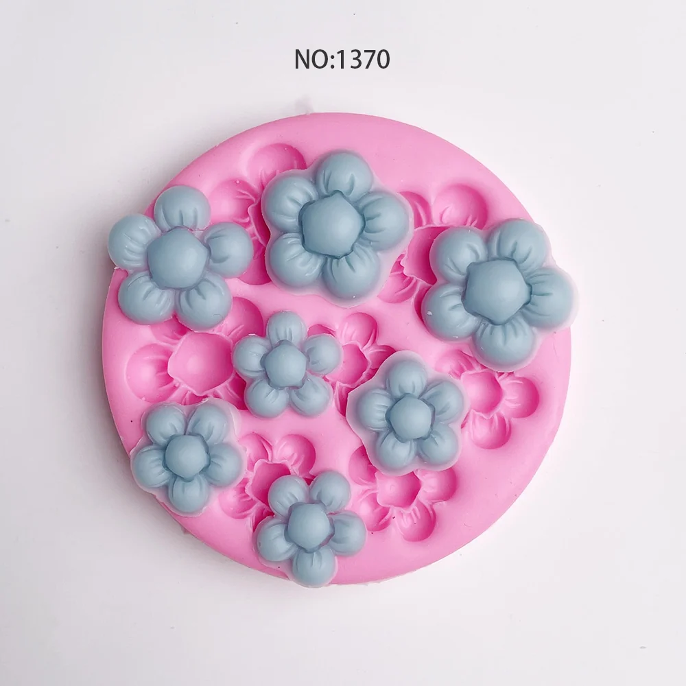1370-五瓣花硅胶模具