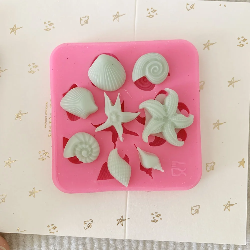 1392-海星、海螺、贝壳,Conch,Shell硅胶模具
