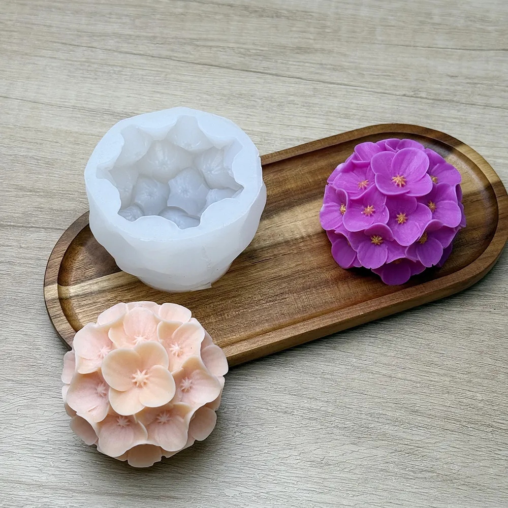 Hydrangea Flower Silicone Mold - 9432