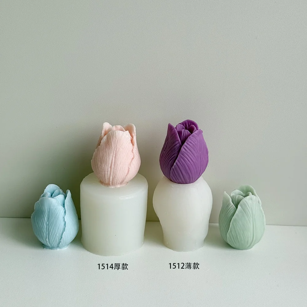 1514-郁金香花苞硅胶模具