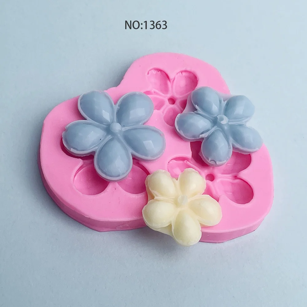 1363-五瓣花硅胶模具