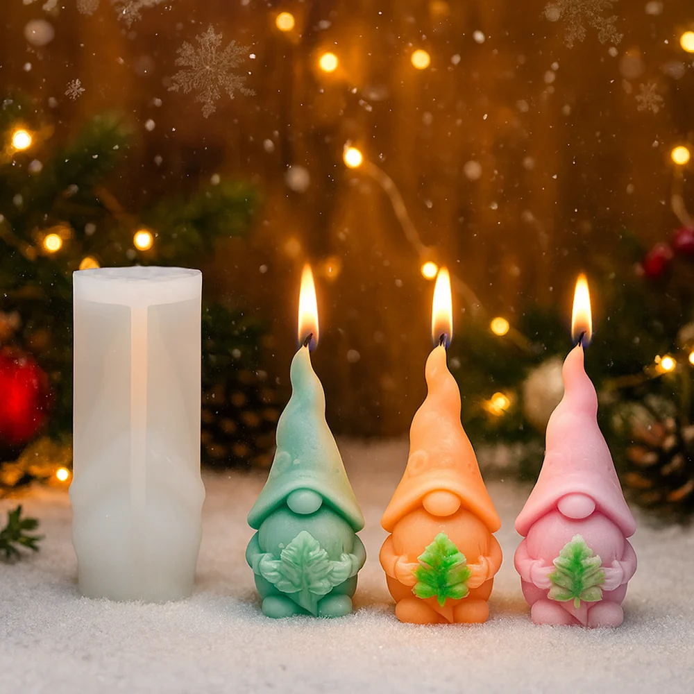 Gnome Leaf Silicone Candle Mold - 9385