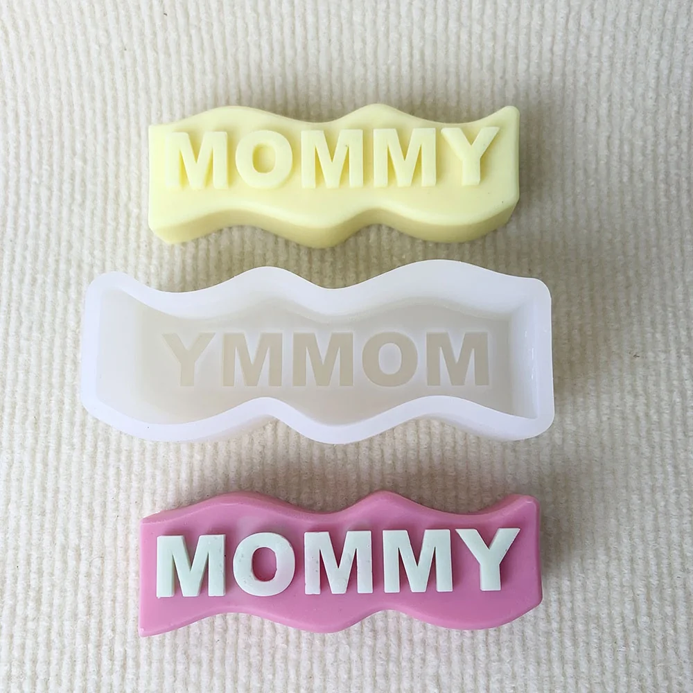 1387-MOMMY波浪标牌模具/