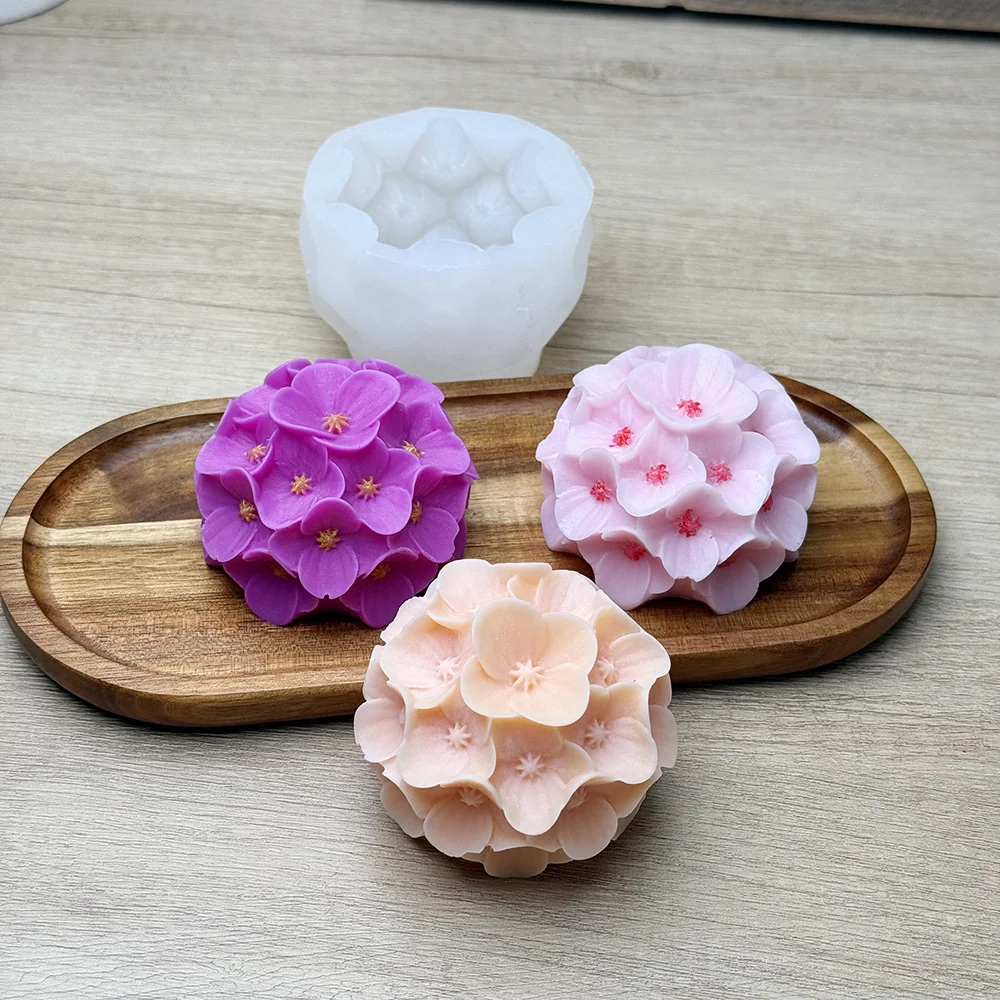 Hydrangea Flower Silicone Mold - 9432