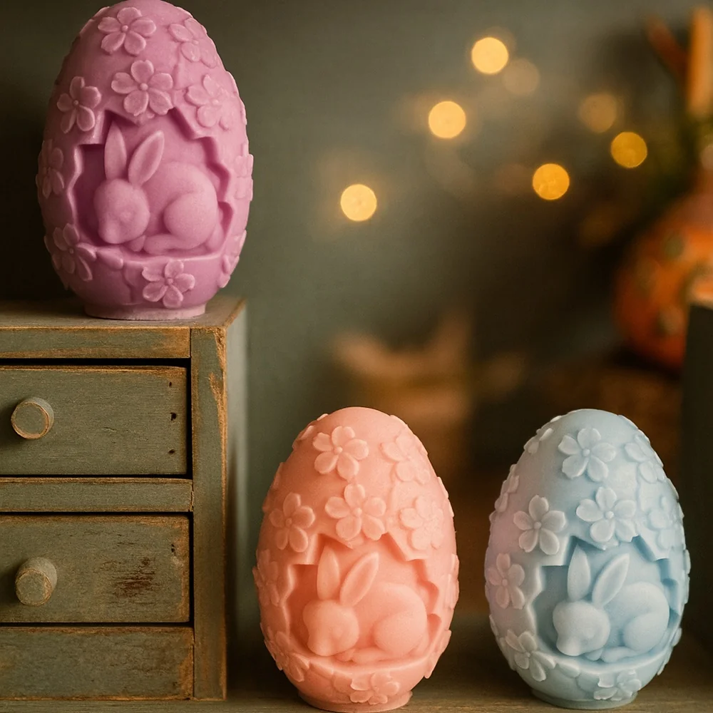 Easter Egg Bunny Silicone Mold - 9411