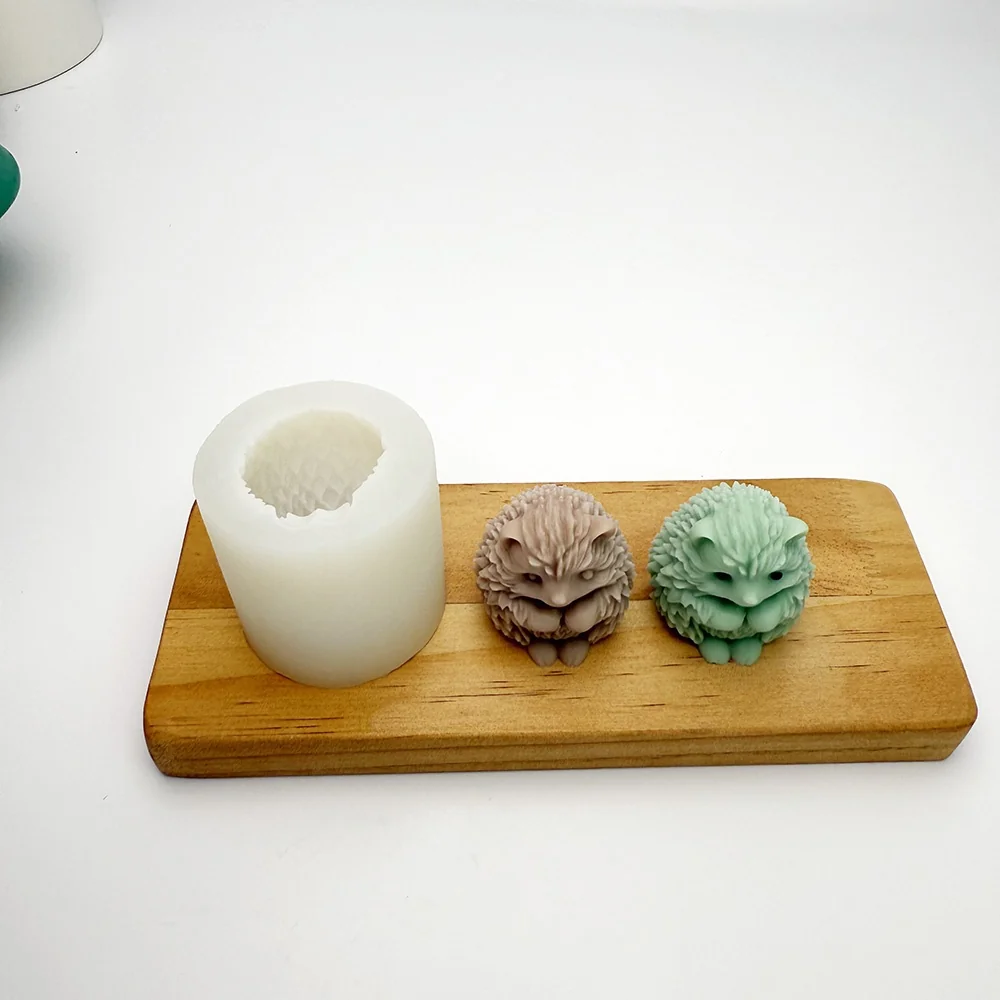 1613-3D站立小刺猬硅胶模具