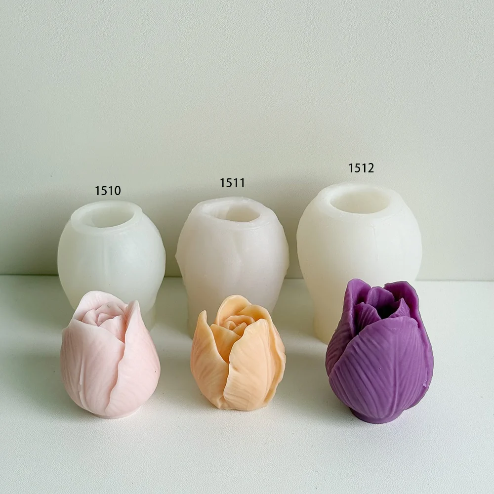 1512-郁金香花苞硅胶模具