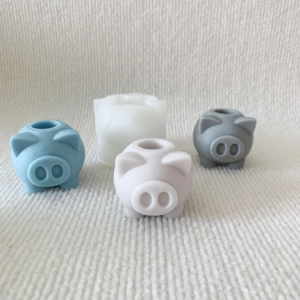 8982-立体小猪硅胶模具