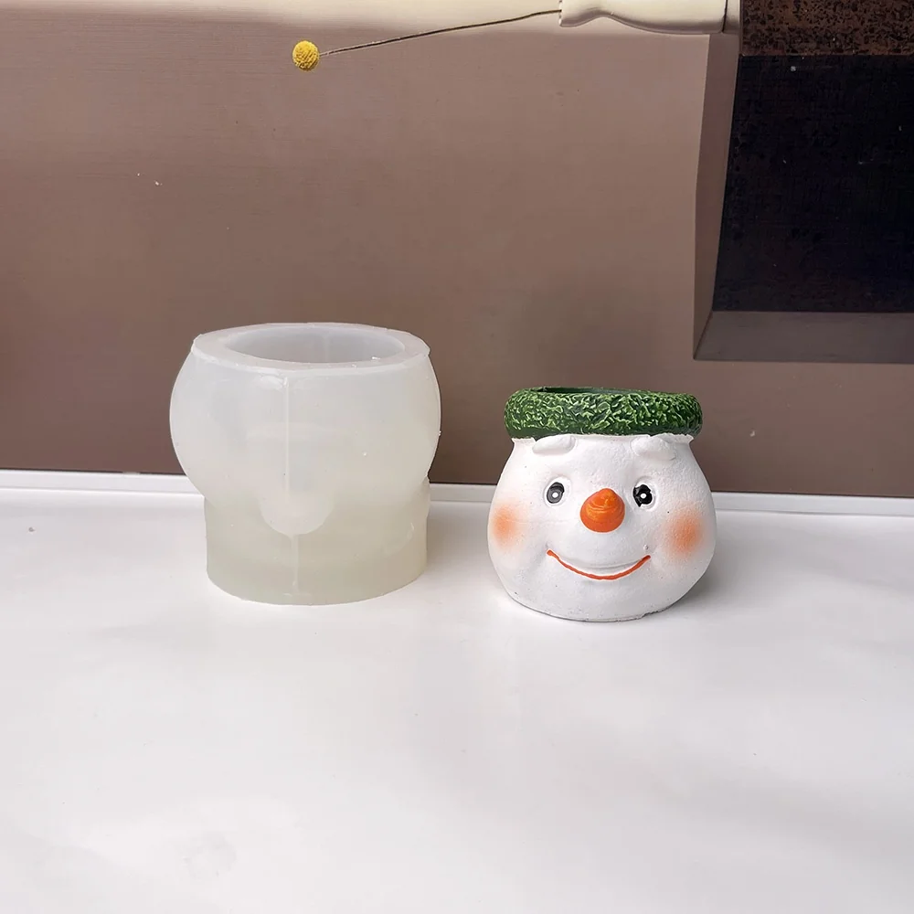 8986-圣诞雪人硅胶模具