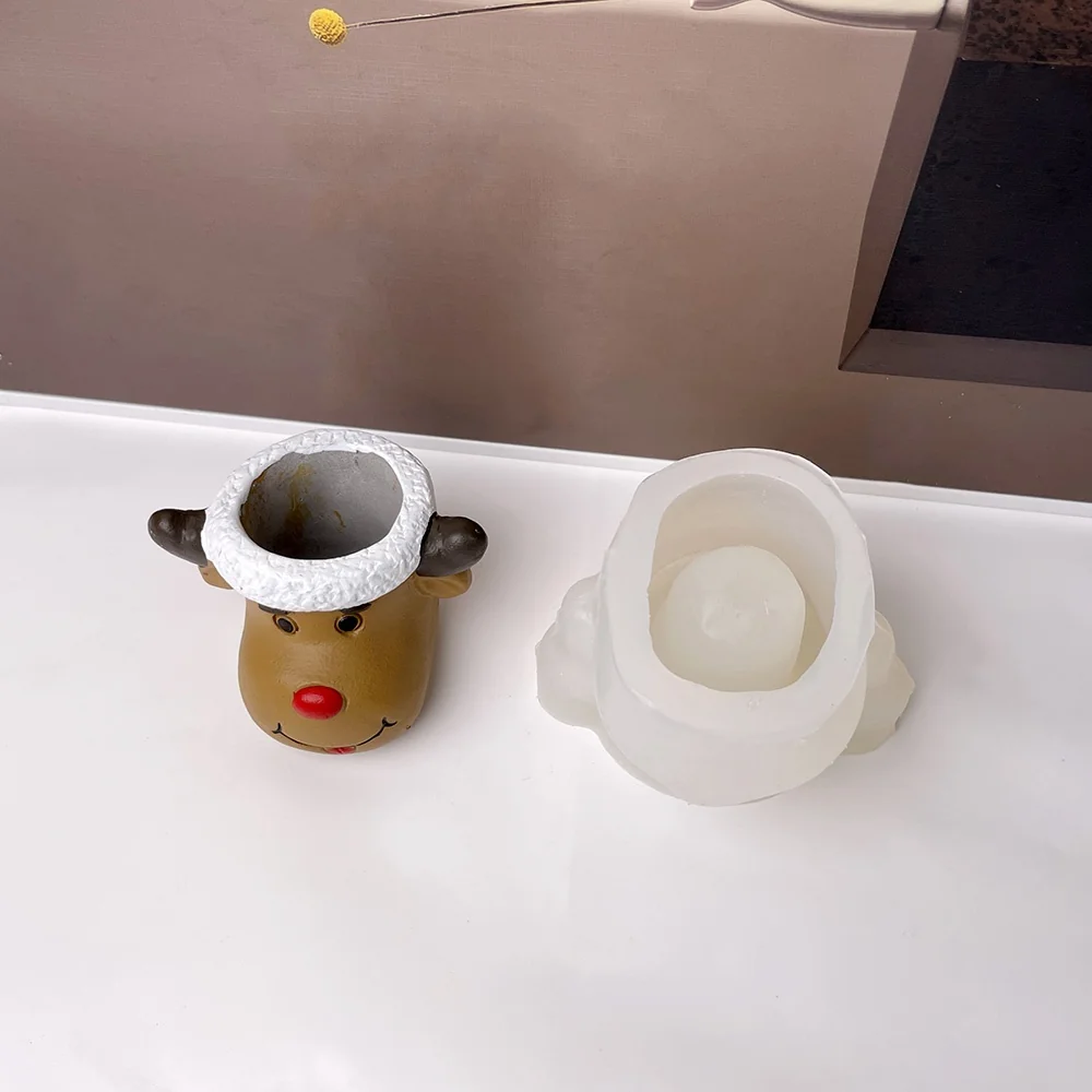 8987-圣诞驯鹿硅胶模具