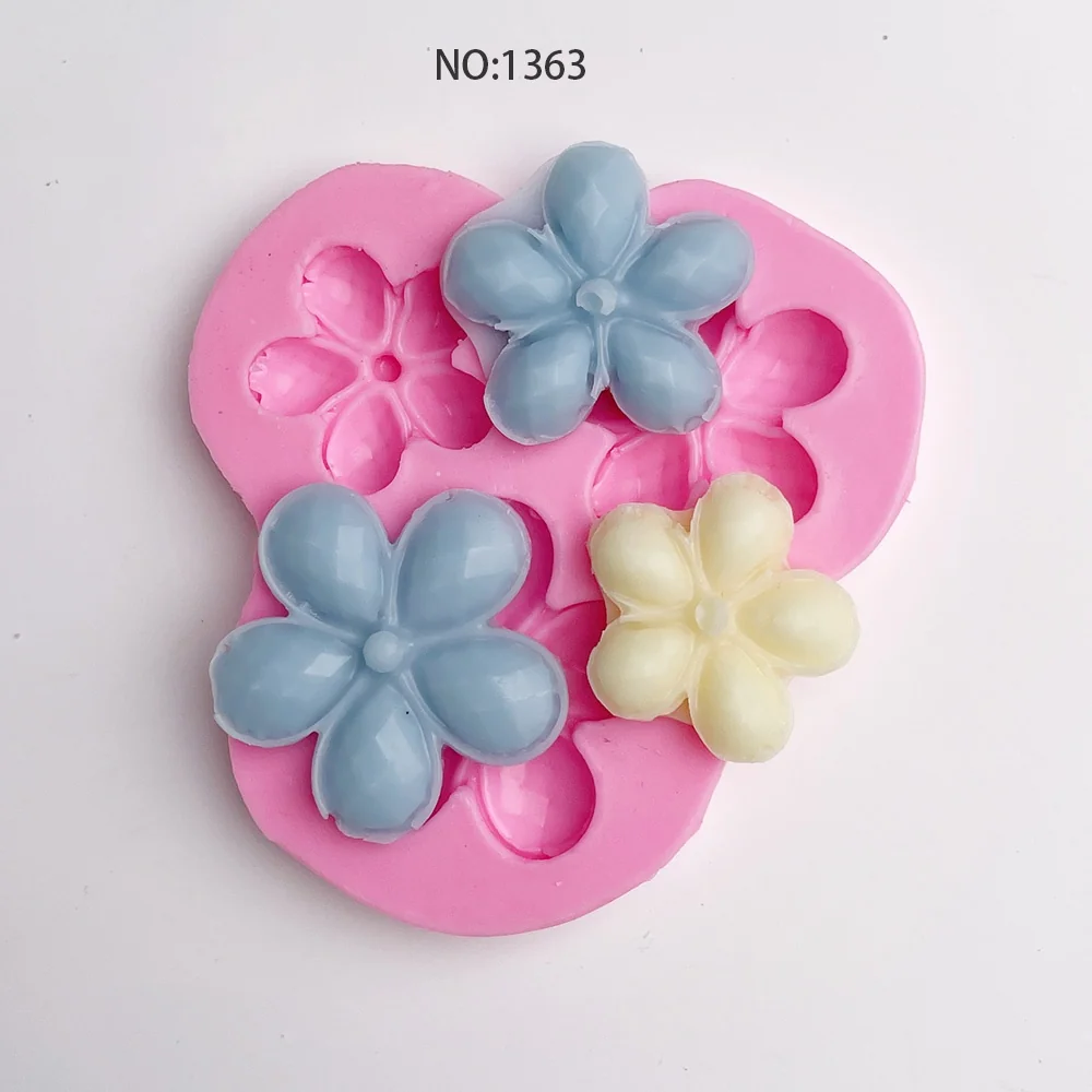 1363-五瓣花硅胶模具