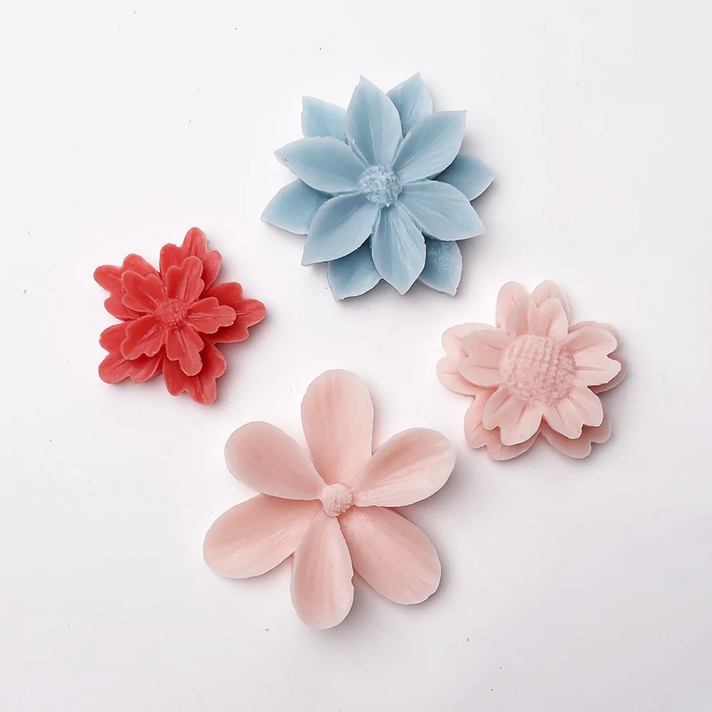 1364-四连花朵模具/4CavityFlowerMold