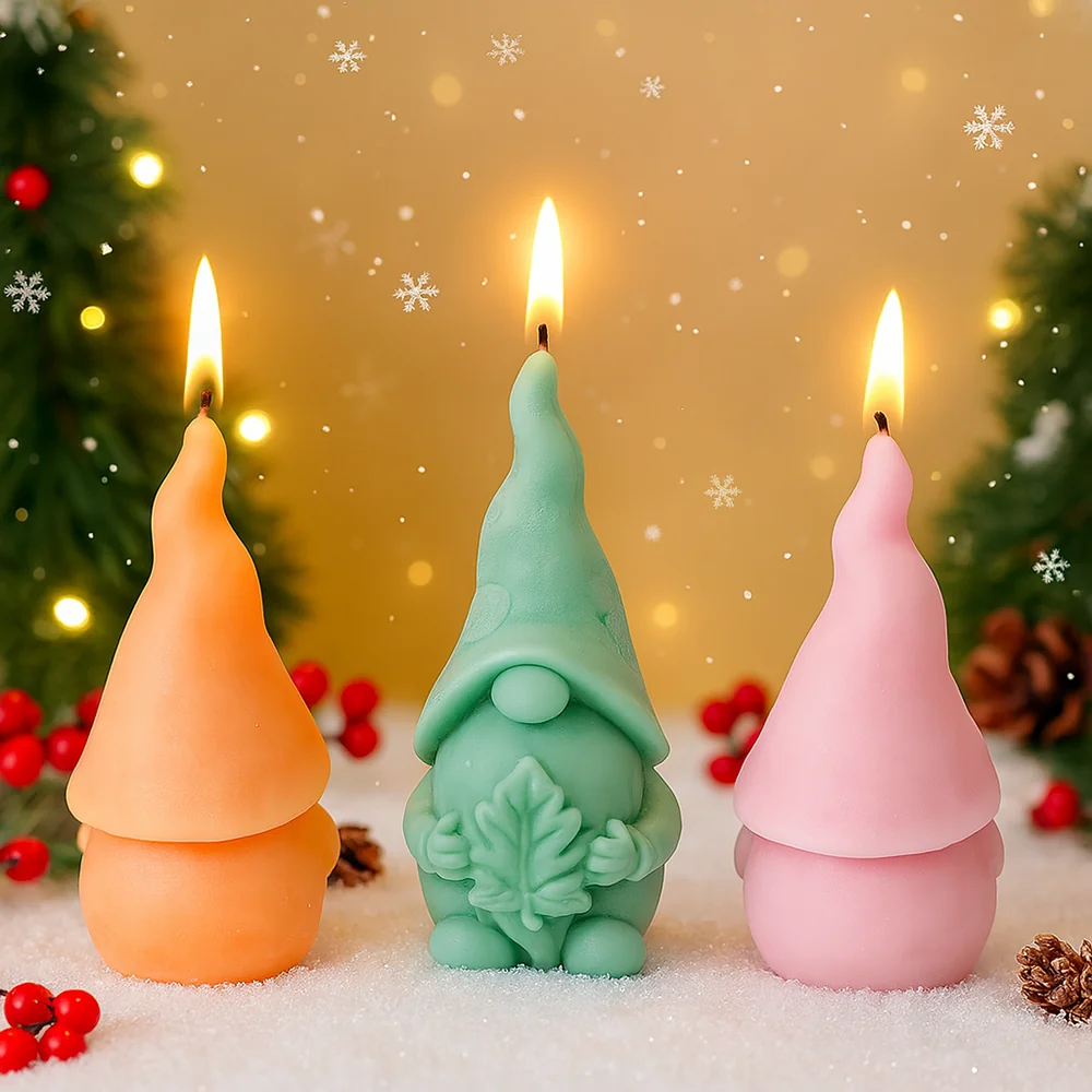 Gnome Leaf Silicone Candle Mold - 9385