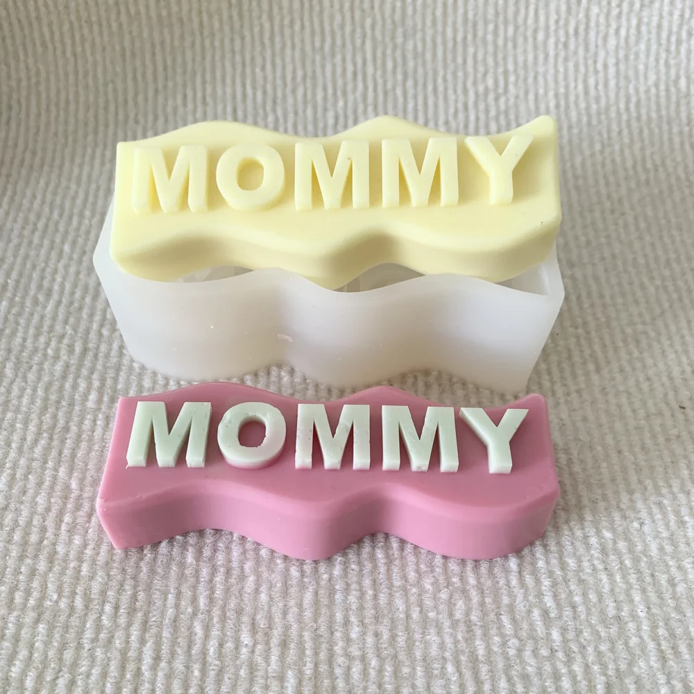 1387-MOMMY波浪标牌模具/