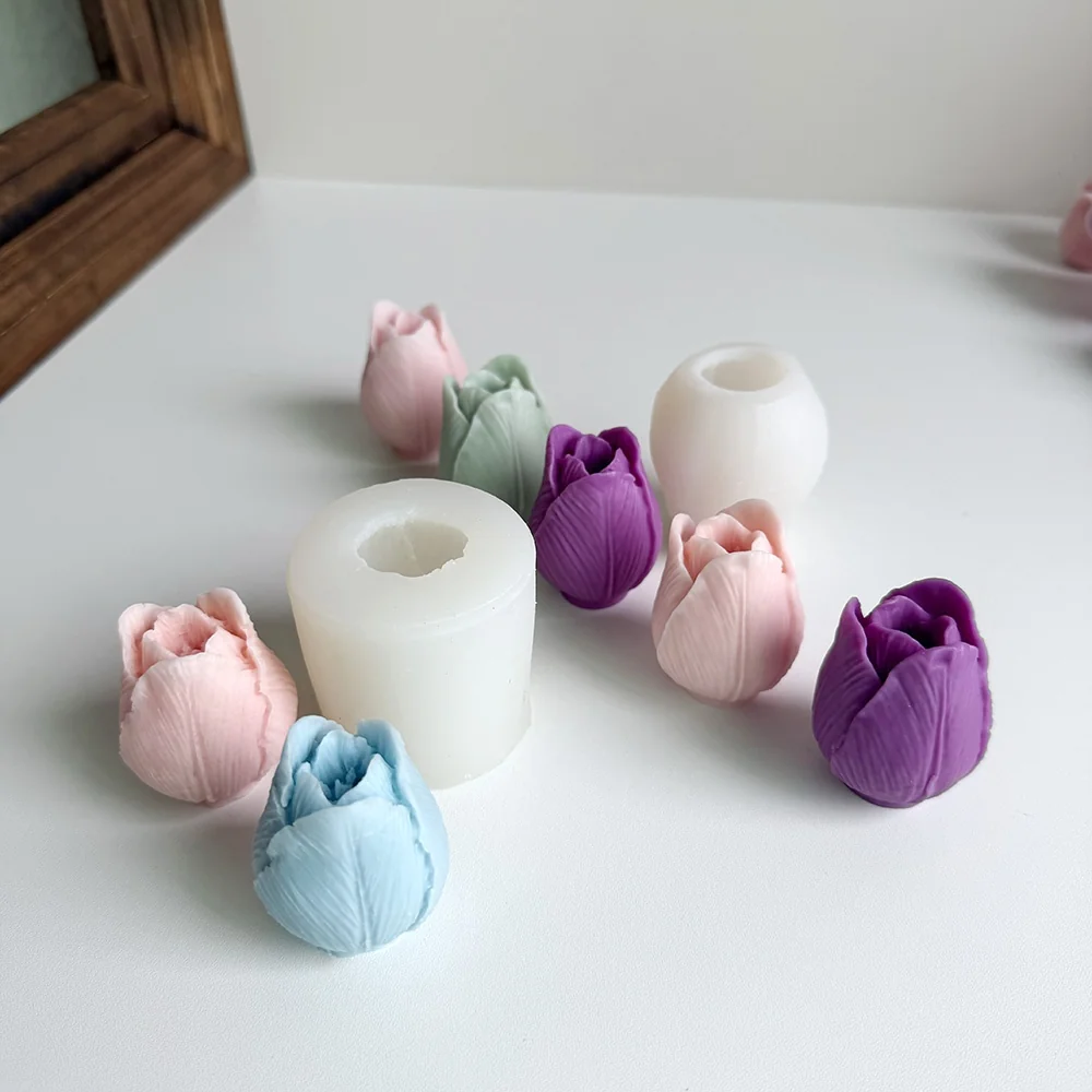 1514-郁金香花苞硅胶模具