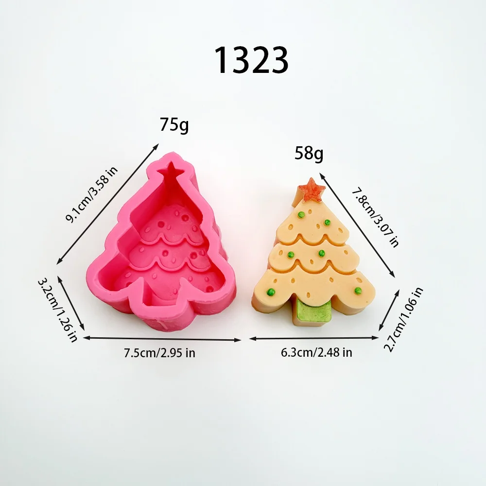 1323-圣诞树硅胶模具