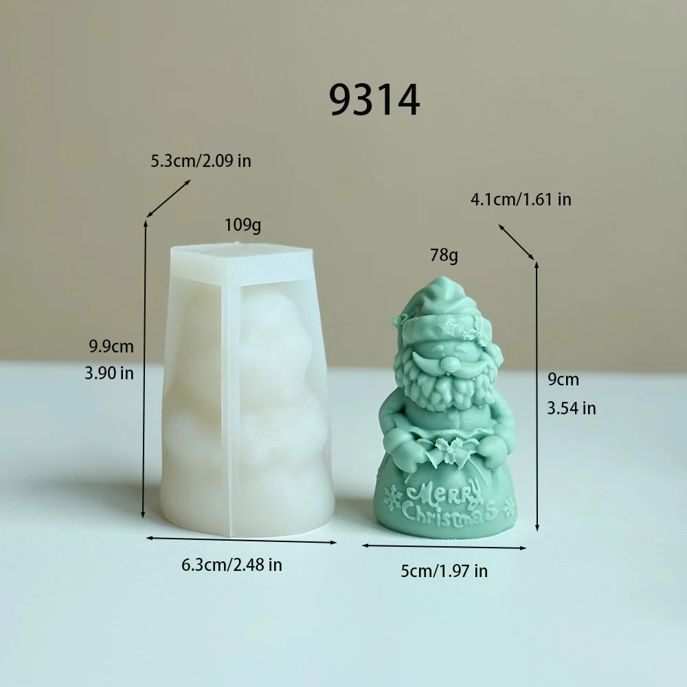9314-圣诞老人硅胶模具