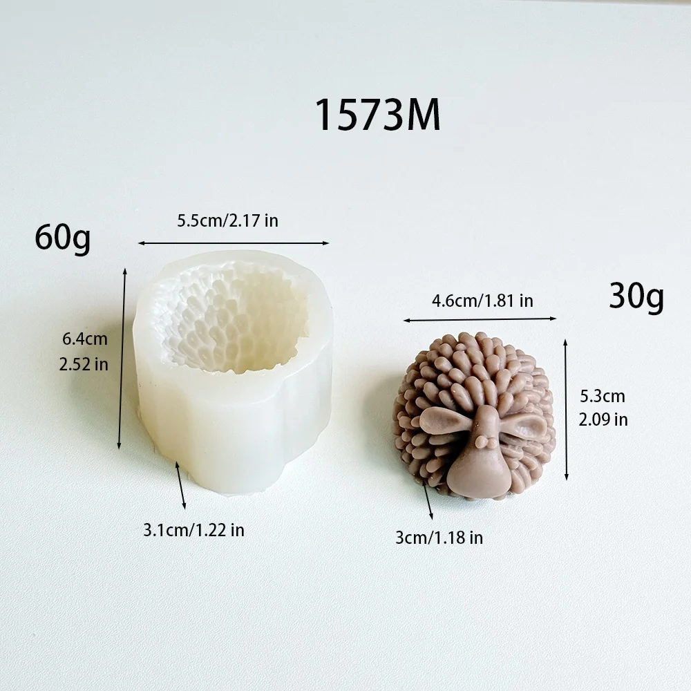 1573M-卷毛趴姿绵羊硅胶模具